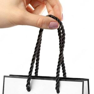 twist rope paper bag holder